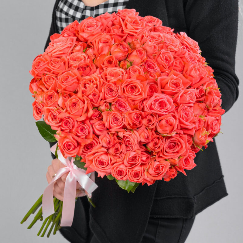 Кустовые Коралловые Розы